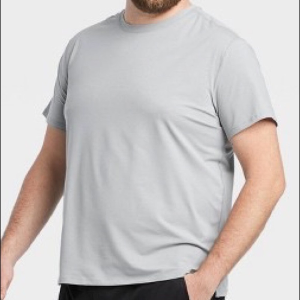 Men's Short Sleeve Performance T-Shirt - All in Motion™ light Gray